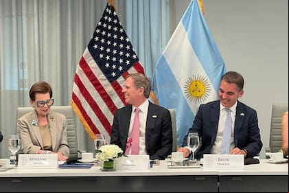 El embajador argentino Alec Oxenford, en el desayuno de trabajo en el Adrienne Arsht Latin America Center, del Atlantic Council.