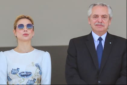 Fabiola Yañez y Alberto Fernández, en junio de 2023, en un viaje oficial a Brasil