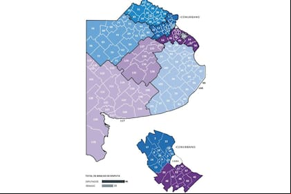Las secciones electorales de la provincia de Buenos Aires