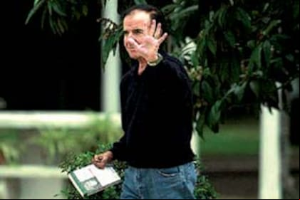 Menem, en la quinta de Don Torcuato, donde cumple arresto