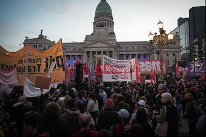 Se espera una marcha masiva hacia el Congreso de la Nación este miércoles.